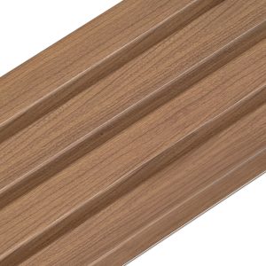 Panel listado efecto madera negro/marrón Marrón/madera
