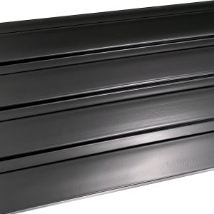 Panel listado efecto madera negro/marrón Negro
